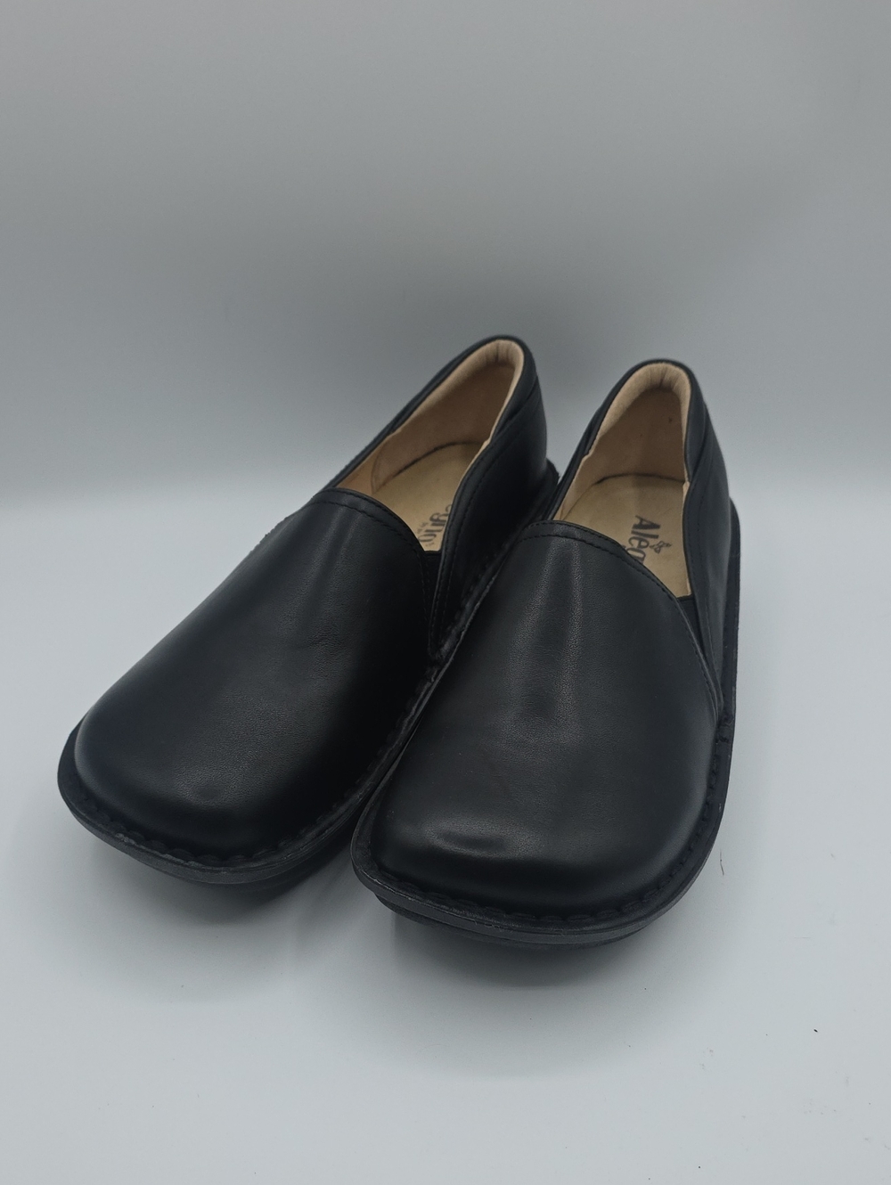 Alegria Men's Black Leather Slip-On Casual Loafer